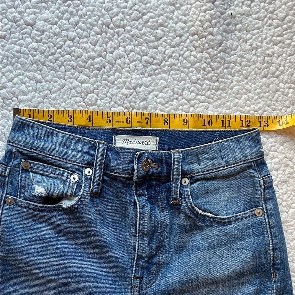 Madewell Straight Leg Jeans in Classic Blue - Picture 2 of 13